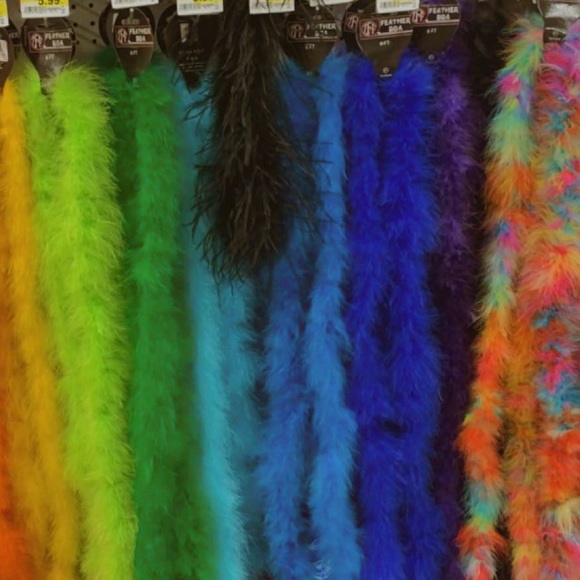 Rainbow Fur Slippers / Fuzzy Slides (Black) - Picture 10 of 10